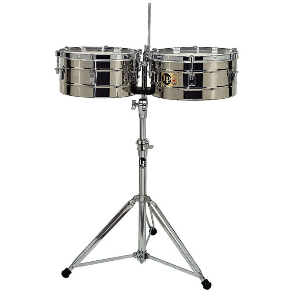 Latin Percussion Tito Puente LP256-S Stainless Steel Timbales