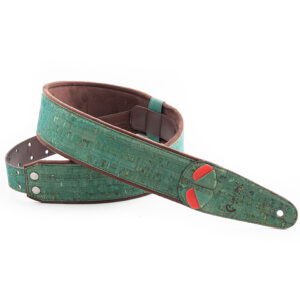 RightOn! Straps Mojo Cork teal Gitarrengurt