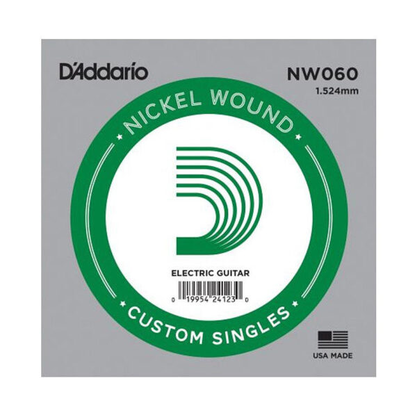 D'Addario NW060 Nickel Wound Einzelsaite E-Gitarre