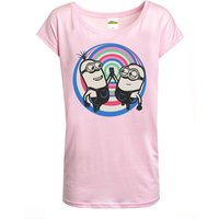 Minions Handshake Damen Loose-Shirt lightpink