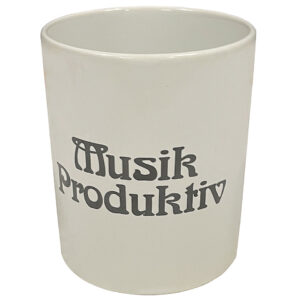 Musik Produktiv Mug Vintage White Kaffeetasse