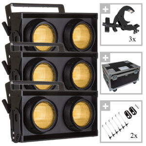 Briteq TRIO LED BT-BLINDER2 IP in a Case Fluter