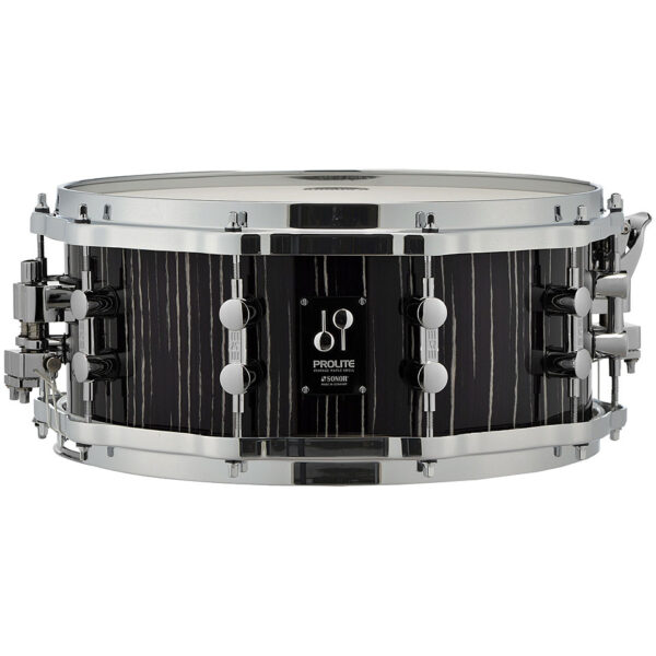 Sonor ProLite 14" x 6" Ebony White Stripes Snare with Die Cast Hoops