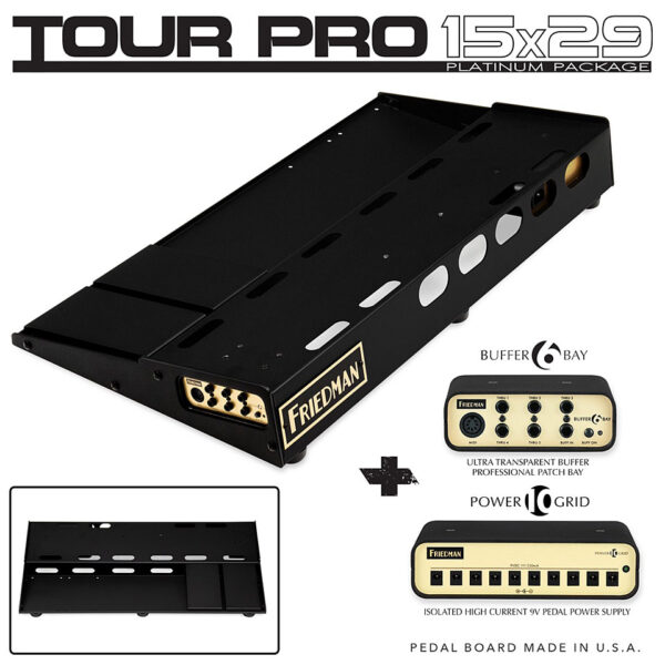 Friedman Tour Pro 1529 Platinum Pedalboard