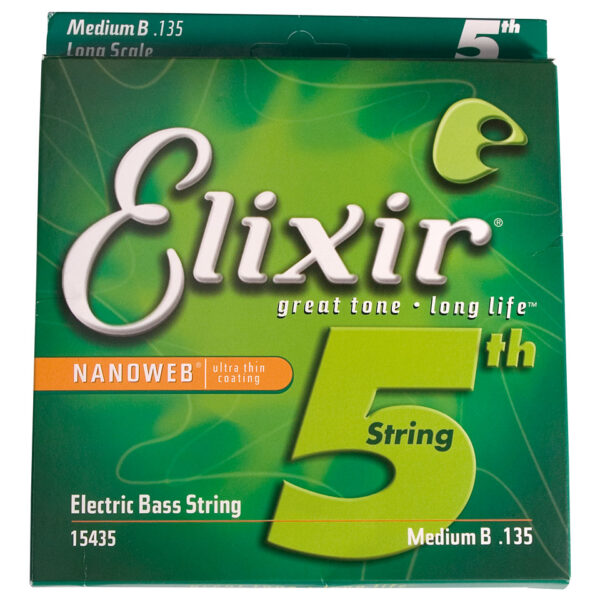 Elixir Nanoweb 5th Medium B .135 Saiten E-Bass