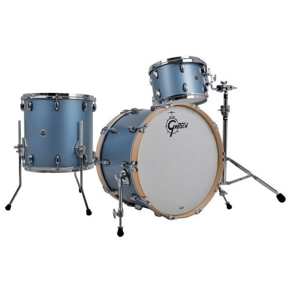 Gretsch Drums USA Brooklyn 24" Satin Ice Blue Metallic Drumset