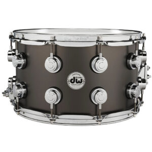 DW Collector's 14" x 8" Satin Black Over Brass Snare Drum