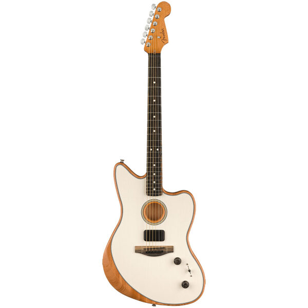 Fender Acoustasonic Jazzmaster Arctic White Westerngitarre