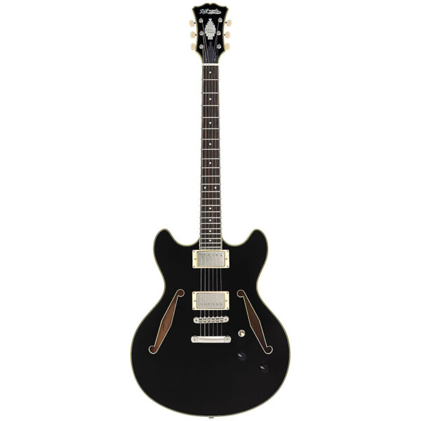 D'Angelico Excel DC Tour Collection Solid Black E-Gitarre