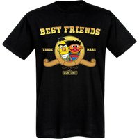 Sesamstrasse Ernie & Bert Best Friends Herren T-Shirt schwarz