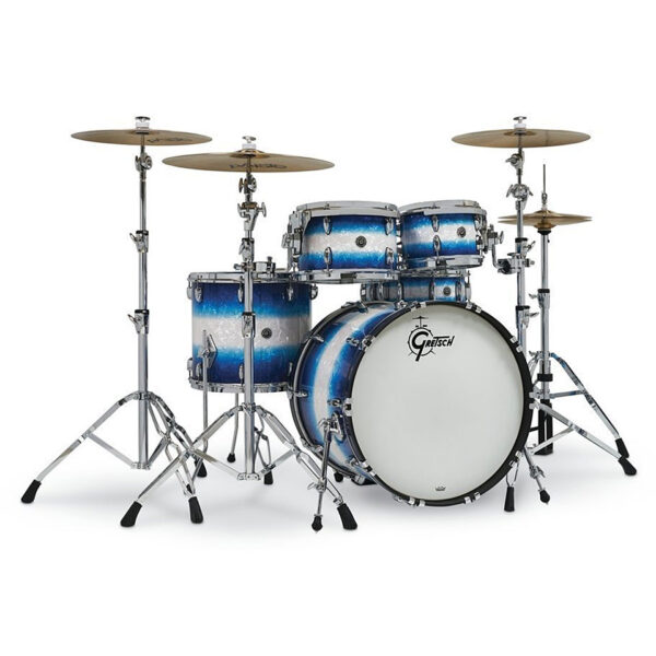 Gretsch Drums USA Brooklyn 22" Blue Burst Pearl Shell Set Schlagzeug