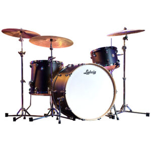 Ludwig Continental 22" Black Satin Shell Set Schlagzeug