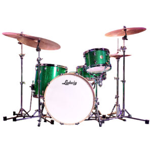 Ludwig Continental 22" Green Sparkle Shell Set Schlagzeug