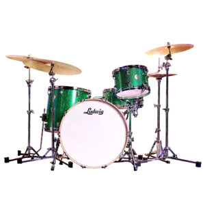 Ludwig Continental 24" Pro Beat Green Sparkle Shell Set Schlagzeug