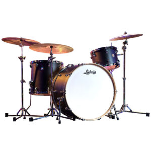 Ludwig Continental 24" Pro Beat Black Satin Shell Set Schlagzeug