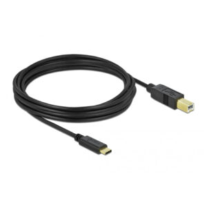 Delock USB 2.0 Cable Type-C to Type-B 4m USB-Kabel