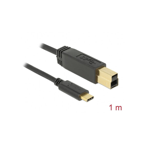 Delock USB 3.1 Gen 2 (10 Gbps) Kabel Type-C > Typ-B 1 m USB-Kabel