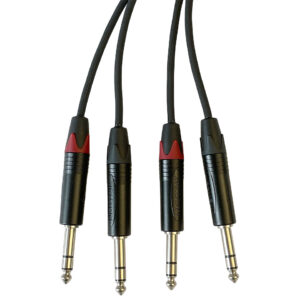 AudioTeknik Dual TRS > TRS 2 m Audiokabel