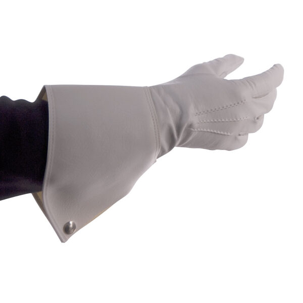 Bold Gauntlet Gloves White Size 9 Paradehandschuhe