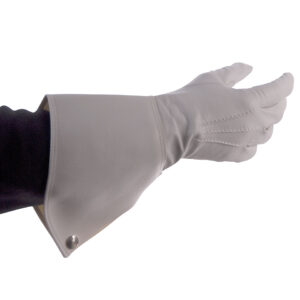 Bold Gauntlet Gloves White Size 10 Paradehandschuhe