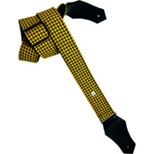 Get'm Get'm Fly Hounds Tooth Yellow Gitarrengurt