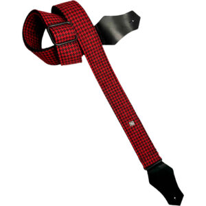 Get'm Get'm Fly Hounds Tooth Red Gitarrengurt