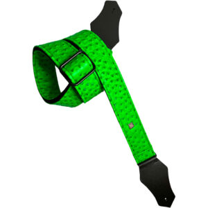 Get'm Get'm Ostrich Collection Neon Green Gitarrengurt