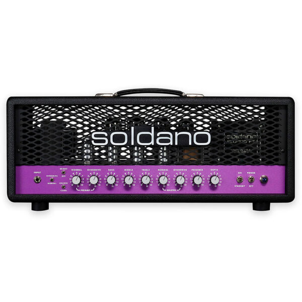 Soldano SLO 100 Signed Black/Purple Topteil E-Gitarre