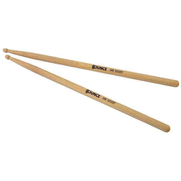 Bounce 5AB Hickory Wood Tip Drumsticks