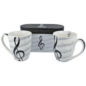 Musikboutique Kübler Mug - I love music (Set of 2) Kaffeetasse