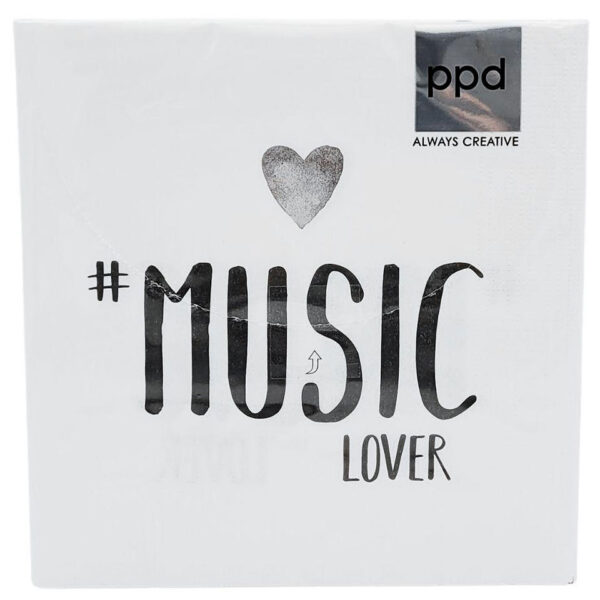 Musikboutique Kübler Napkins - # music lover Geschenkartikel