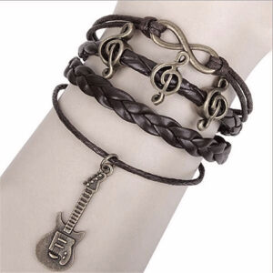 Musikboutique Kübler Bracelet - Treble Clef & Guitar