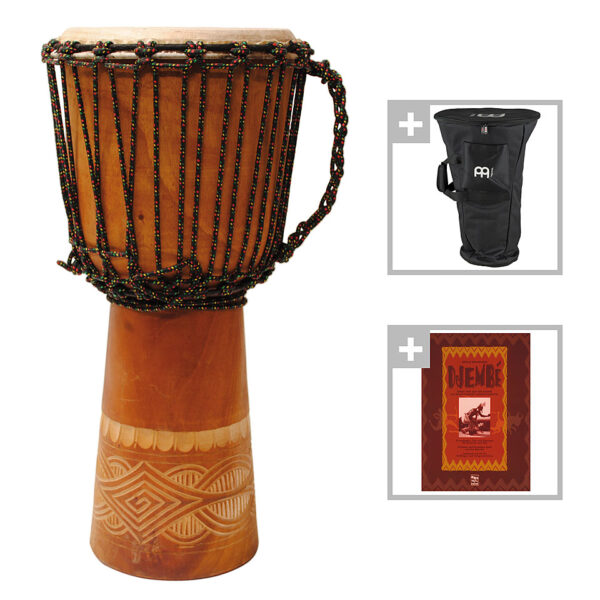 Terré Carved 60 cm Djembe-Set Djembe