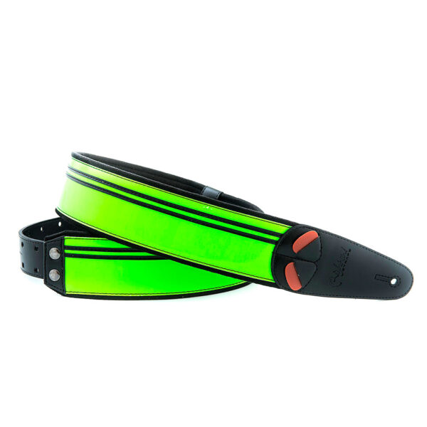 RightOn! Straps Mojo Neon Green Gitarrengurt