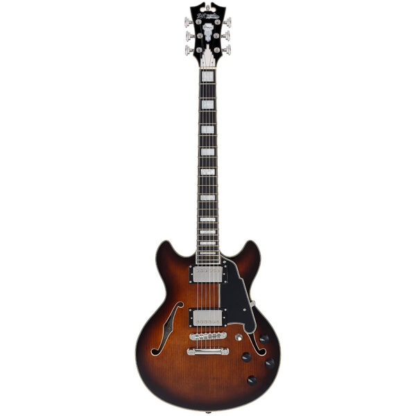 D'Angelico Premier Mini DC Brown Burst E-Gitarre