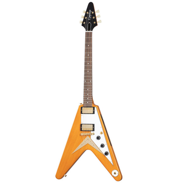 Epiphone 1958 Korina Flying V Aged Natural E-Gitarre