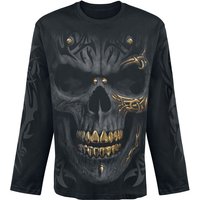 Spiral - Gothic Langarmshirt - Black Gold - M bis XL - für Männer - Größe XL - schwarz