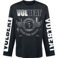 Volbeat Langarmshirt - Fight For Honor - S bis 3XL - für Männer - Größe XXL - schwarz  - EMP exklusives Merchandise!