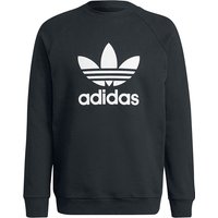 Adidas Sweatshirt - Trefoil Crew - S - für Männer - Größe S - schwarz/weiß