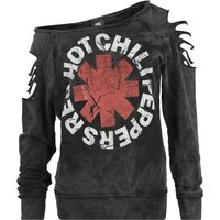 Red Hot Chili Peppers Sweatshirt - Crest - S bis XL - für Damen - Größe XL - dunkelgrau  - Lizenziertes Merchandise!