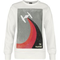 Star Wars Sweatshirt - Tie Fighter - S bis 3XL - für Damen - Größe XXL - weiß  - EMP exklusives Merchandise!