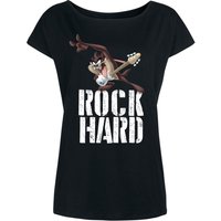 Looney Tunes Rock Hard Damen Loose-Shirt schwarz