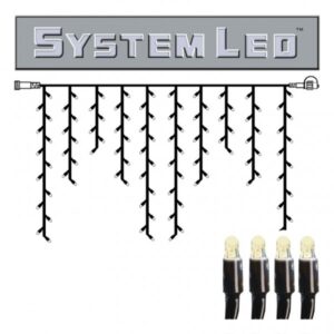 System LED Black | Lichtvorhang | koppelbar | exkl. Trafo | 2.00m x...