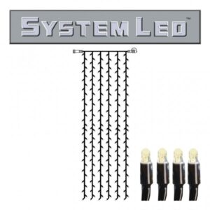 System LED Black | Lichtvorhang | koppelbar | exkl. Trafo | 1.00m x...