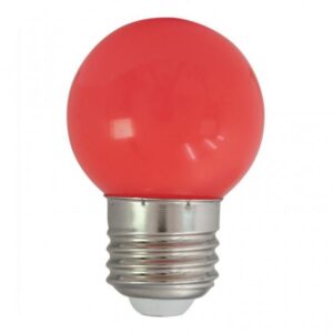 LED-Leuchtmittel - G45 - E27 - 1W - Kugellampe - Rot