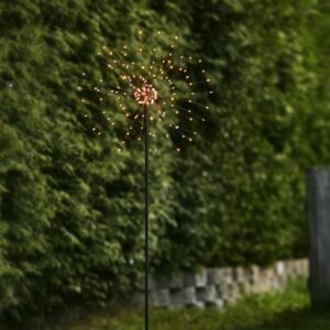 LED Dekostab FEUERWERK - H: 110cm - 160 kleine warmweiße LED - inkl...