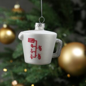 Weihnachtsbaumschmuck Messbecher - Glas - Christbaumschmuck - H: 7