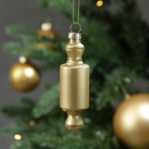 Weihnachtsbaumschmuck Teigroller - Glas - Christbaumschmuck - H: 10...