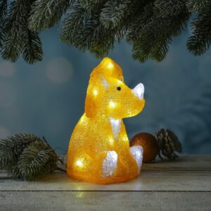 LED Dinosaurier - Acryl Tierfigur - 20 kaltweiße LED - H: 21cm - Ti...