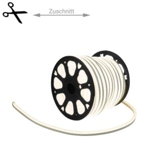 LED Lichtschlauch NEON FLEX 230V Slim - WARMWEISS - 100cm Zuschnitt...